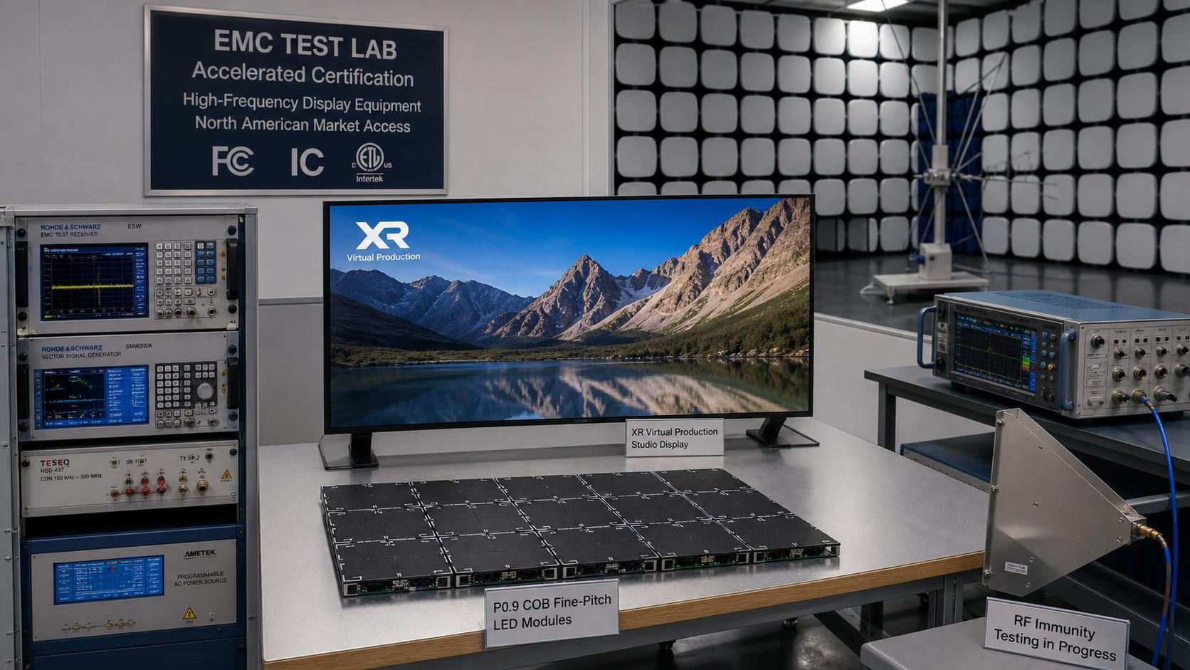 FCC update opens faster path for P0.9 COB and XR screens