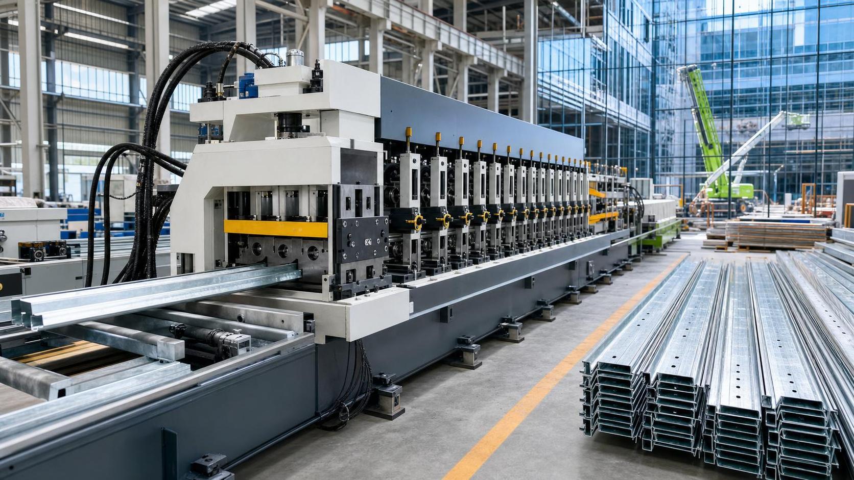 Yunnan CZ Purlin Machine Deliveries Signal Faster Glass LED Installation
