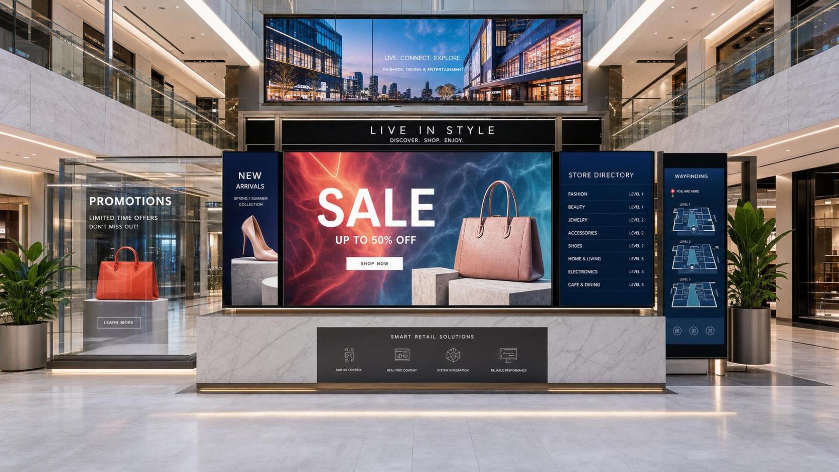 What a Shopping Mall Displays Integrator Actually Does in Multi-Screen Retail Projects