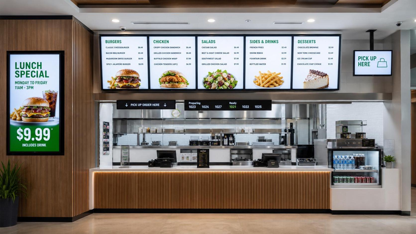 Digital Signage for Restaurants: Best Screen Types for Menus, Promotions, and Queue Areas