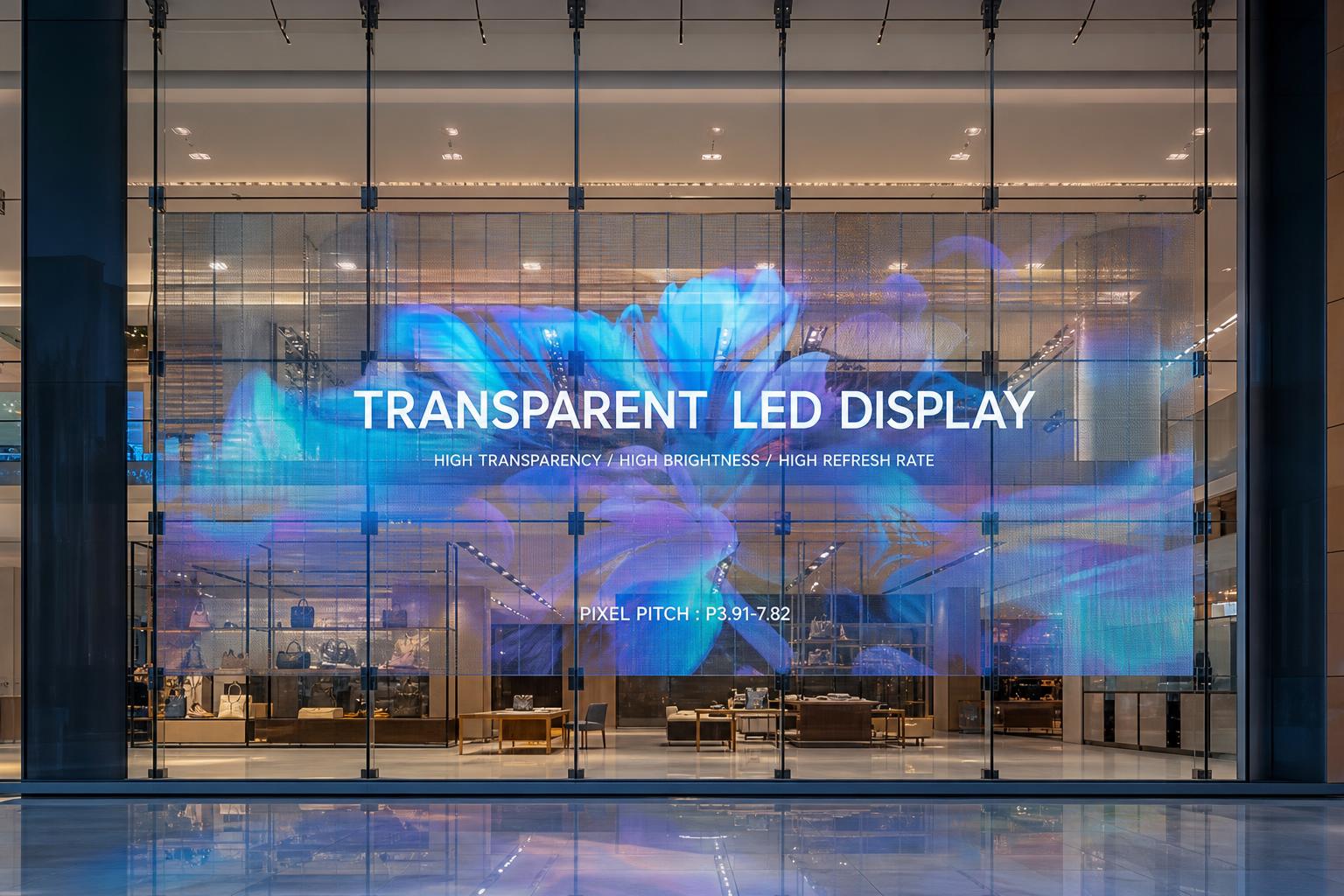 Transparent LED Display Buying Guide: Pixel Pitch, Transparency, and Mounting Options