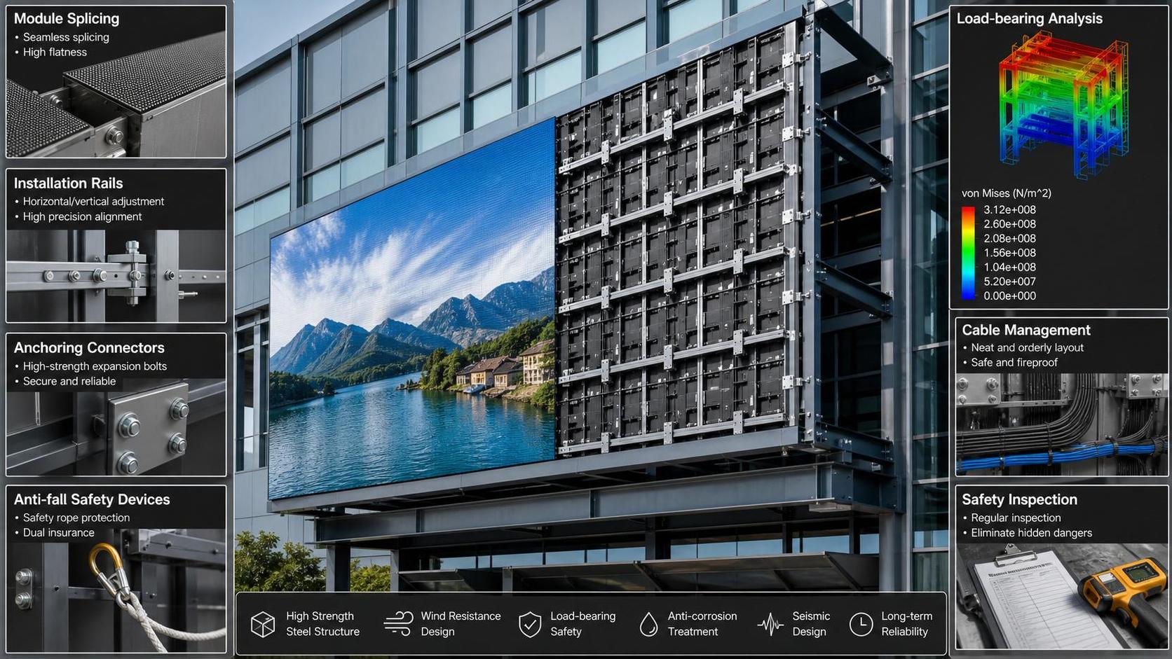 Display Structural Engineering for LED Walls: Load, Mounting, and Safety Checks Explained