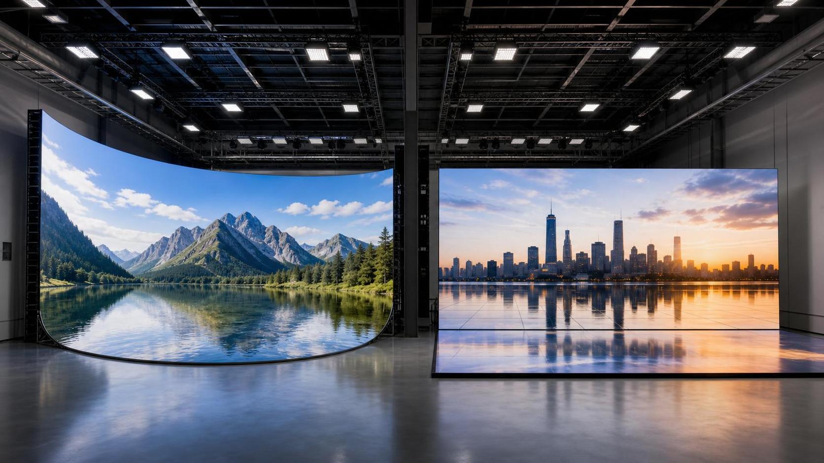 Curved XR Display Solutions vs Flat LED Stages: Which Setup Fits Virtual Production?