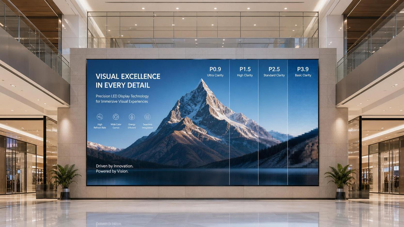 Indoor LED Advertising Screens: How to Choose Pixel Pitch, Brightness, and Size
