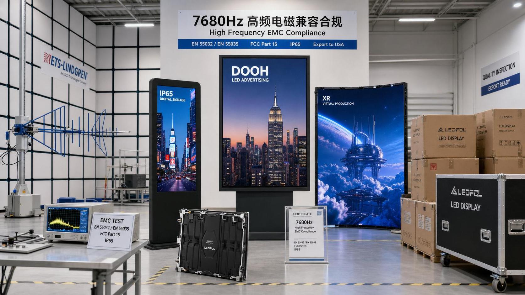 FCC adds 7680Hz EMC rule for outdoor LED exports