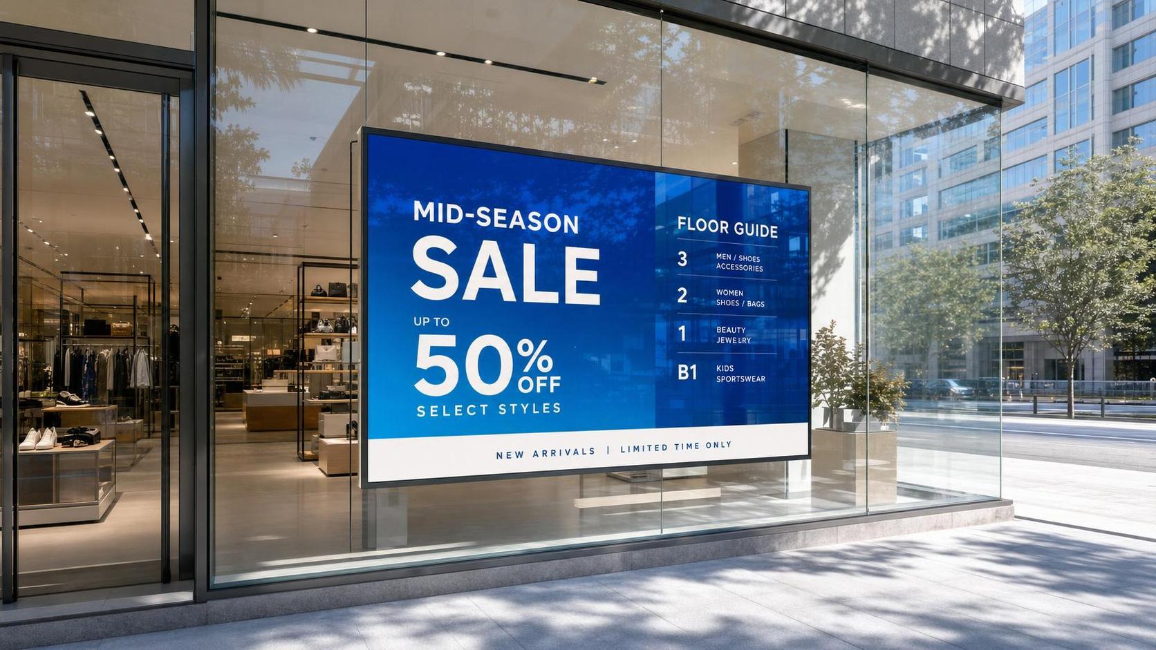 What 3000-Nit High Brightness Displays Solve in Window-Facing Installations