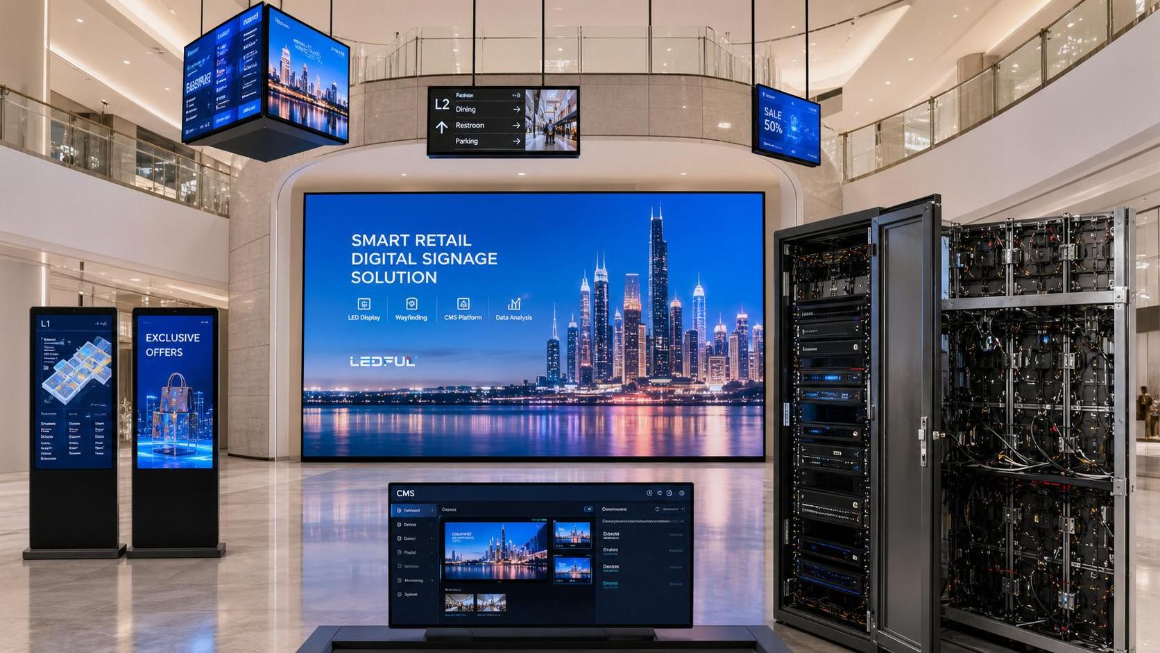 Shopping Mall Media Systems Cost Breakdown: Hardware, CMS, Installation, and Maintenance