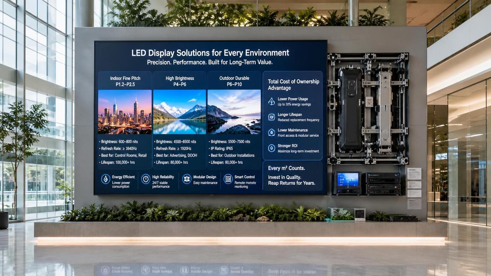Commercial LED Display Cost per Sqm: What Affects Price and ROI?
