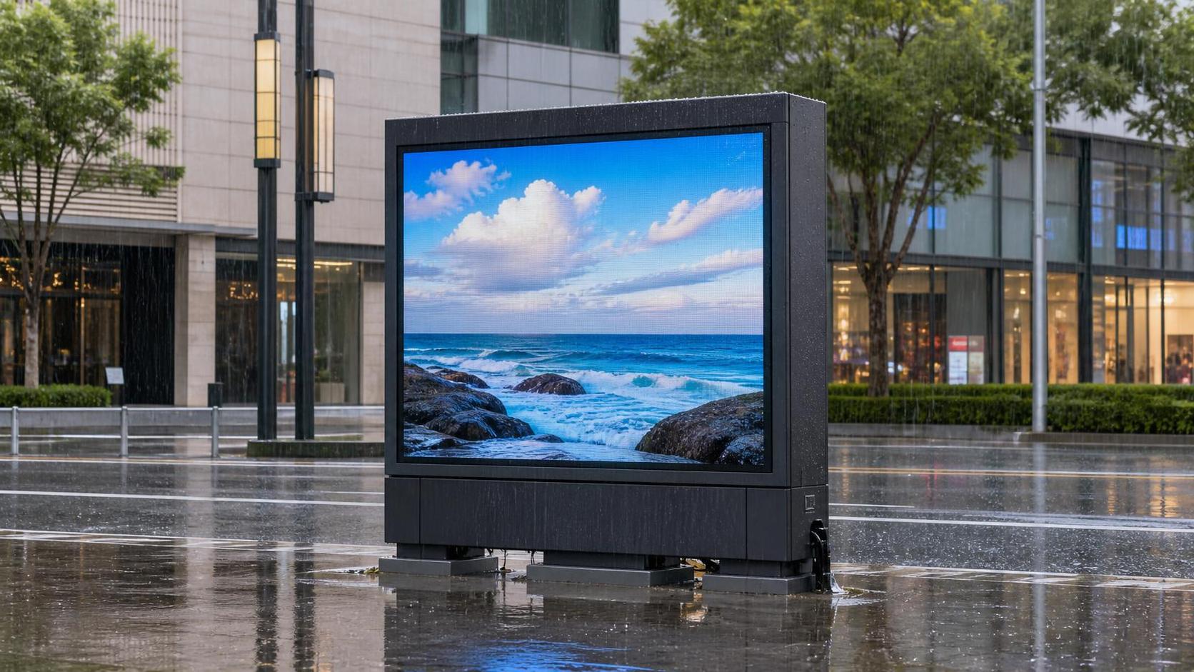 IP67 Outdoor Advertising Screens: What Rain and Water-Immersion Ratings Really Mean