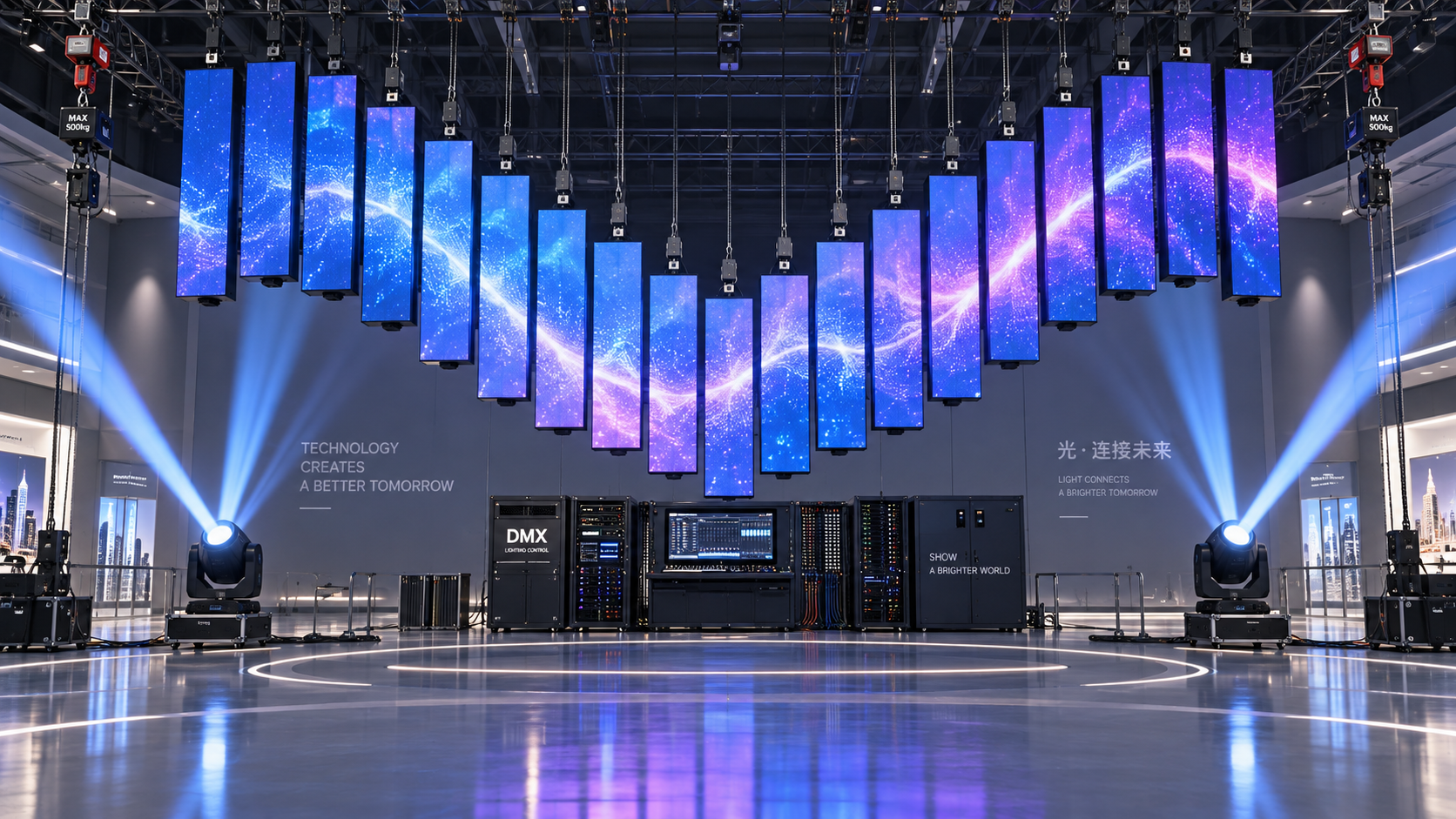 How to Synchronize DMX Lighting with Moving LED Displays