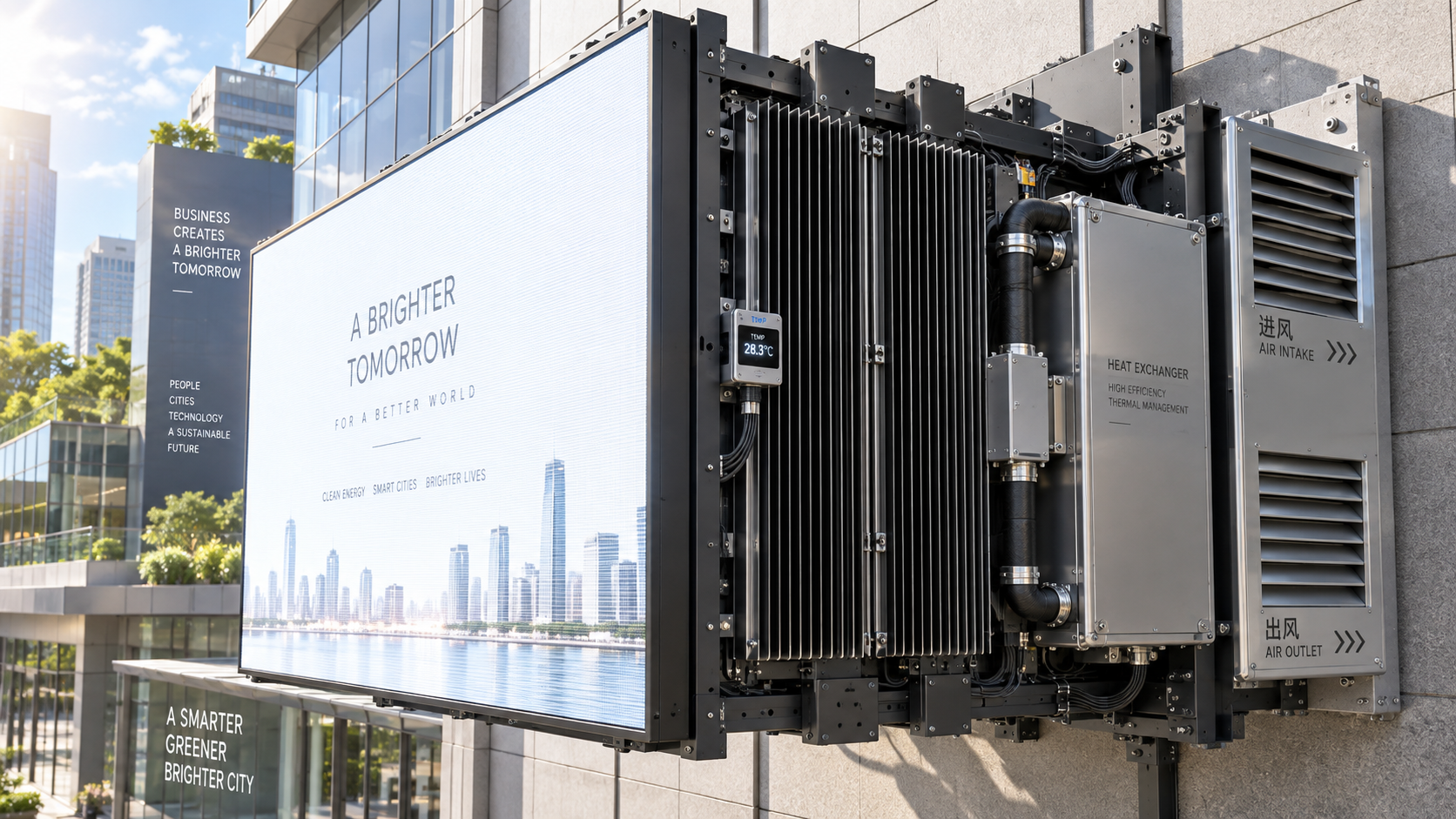 How to Design a Display Cooling Solution for High-Brightness Outdoor LED Screens