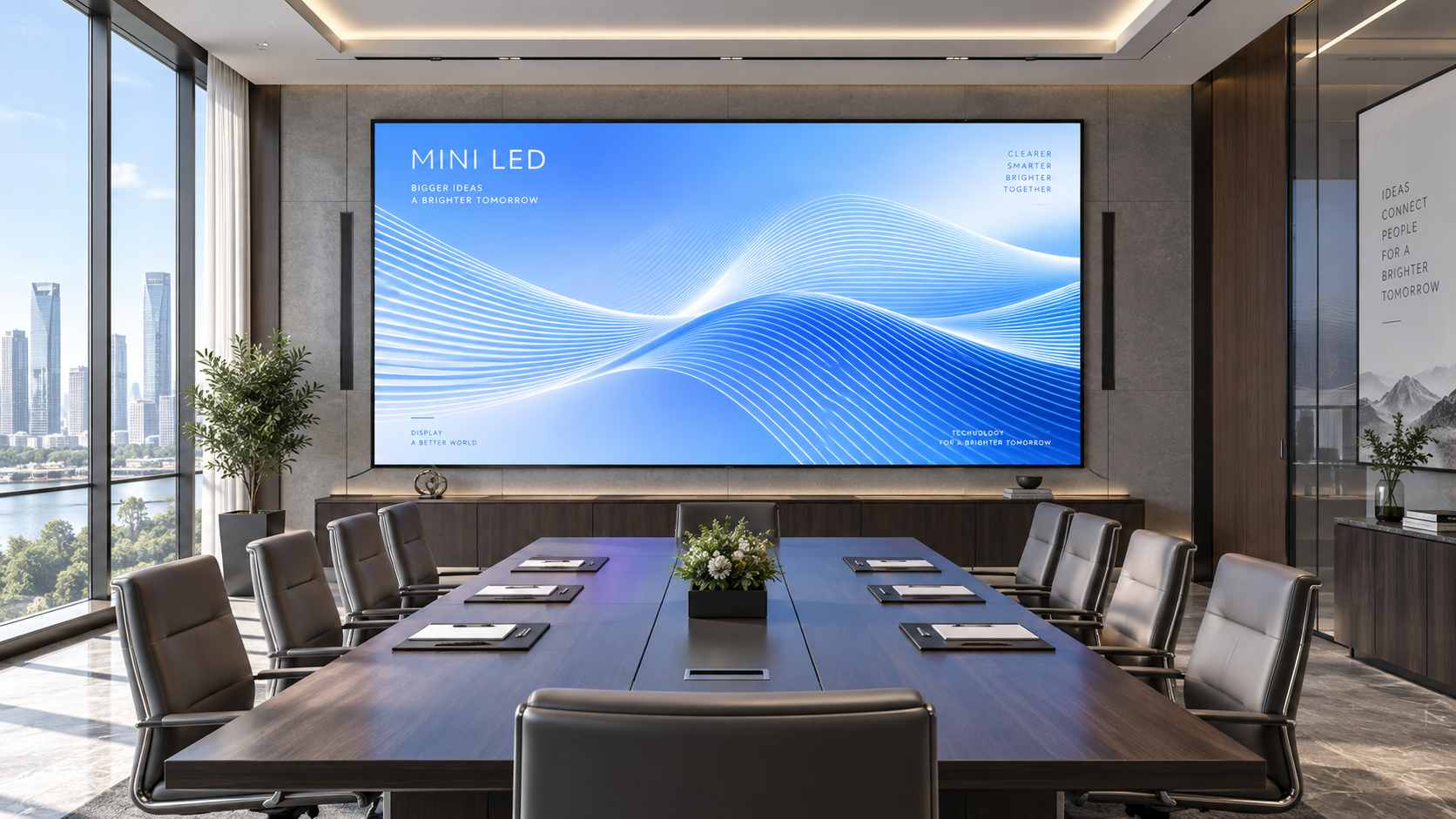 Mini LED Displays for Conference Rooms: Pitch, Brightness, and Viewing Distance