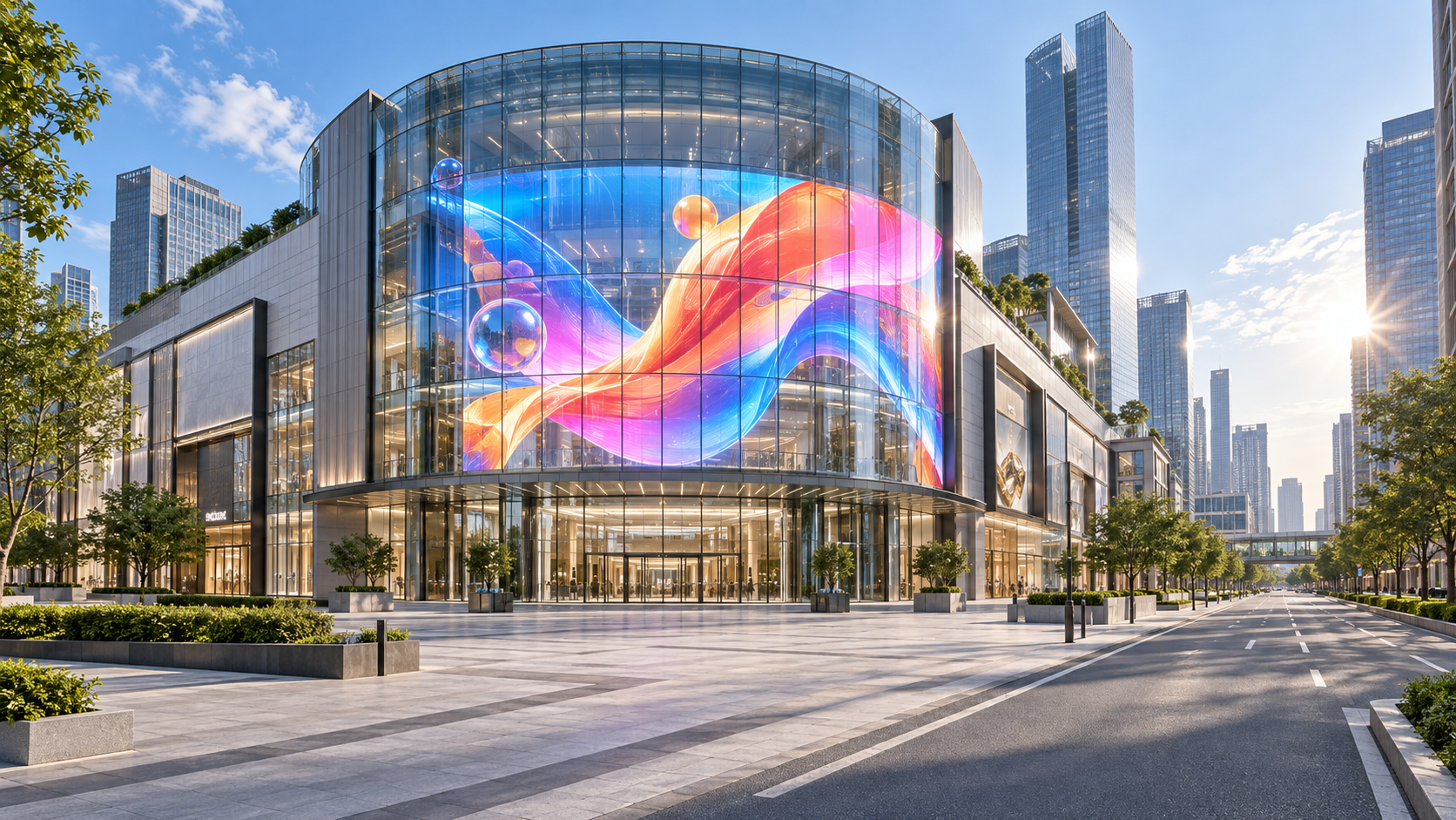 How to Specify LED Media Facade Systems for Shopping Malls: Brightness, Viewing Distance, and ROI