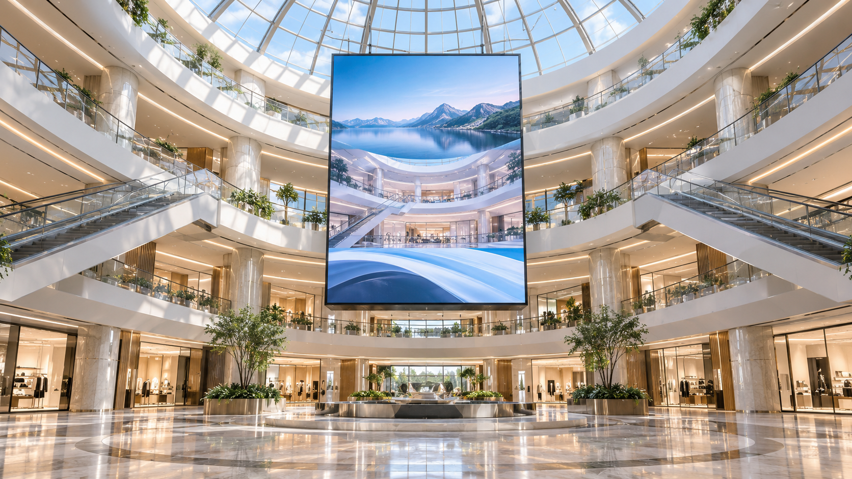 How Retail Atrium Digital Screens Improve Wayfinding, Dwell Time, and Ad Revenue