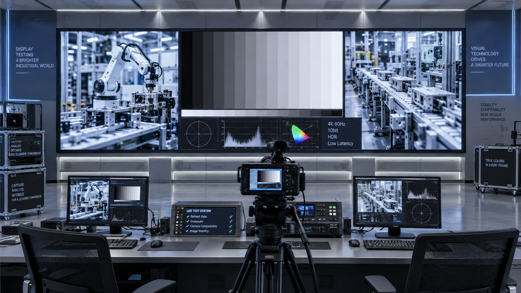 Fine-Pitch LED Refresh Optimization for Flicker-Free Control Room Video