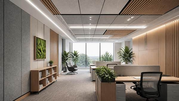 Which Low-VOC Materials Are Available for Office Acoustic Panels?