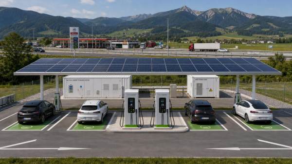 EV Charging Microgrid Europe: How to Size Solar, Storage, and Grid Backup for Remote Sites