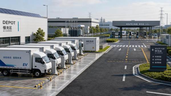 How to Plan Charging Infrastructure for Logistics Fleets Across Depots and Delivery Routes