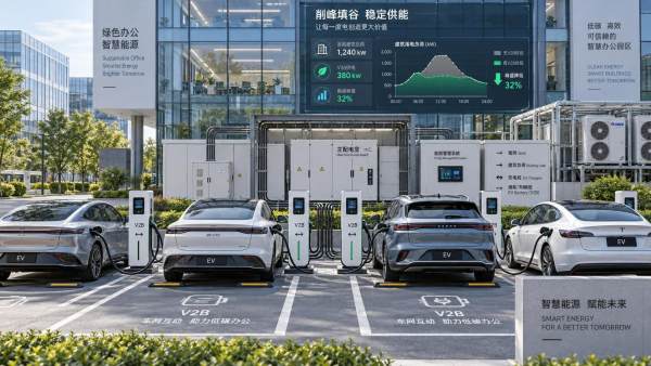 How Can Workplaces Use V2G Technology to Reduce Peak Demand Charges?