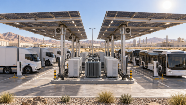 EV Depot Charging in Saudi Arabia: Grid Capacity, Heat, and Fleet Duty Cycles
