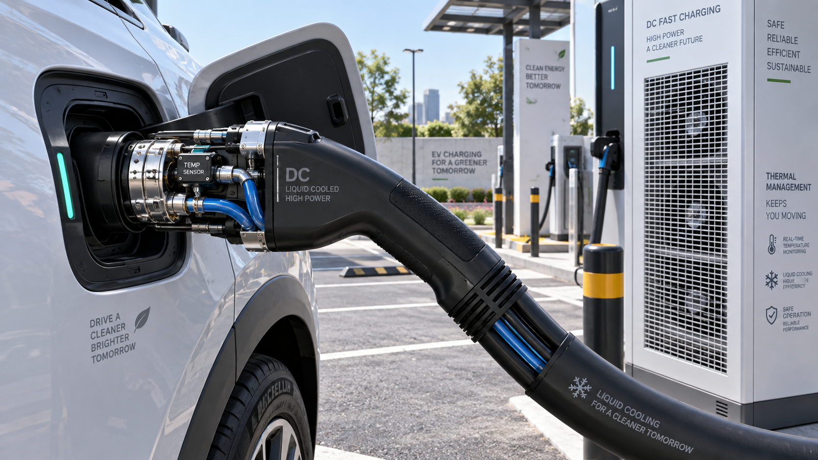 How Temperature Monitoring Prevents Overheating in Liquid-Cooled DC Charging Cables