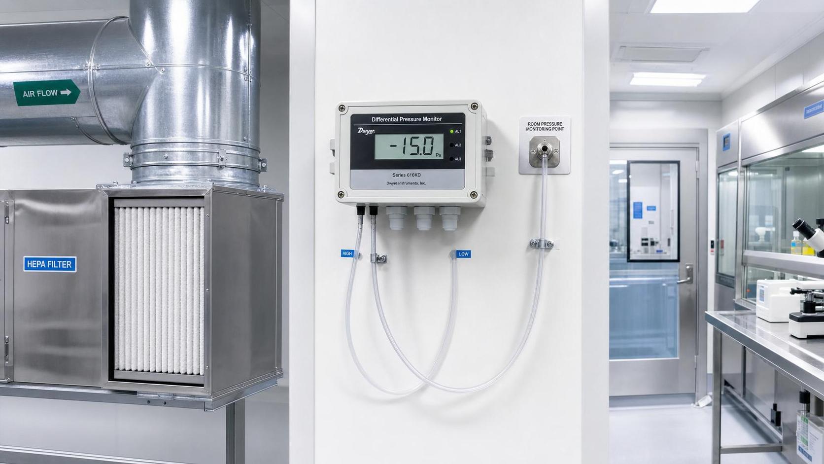 How to Select a Differential Pressure Sensor for Laboratory HVAC Monitoring