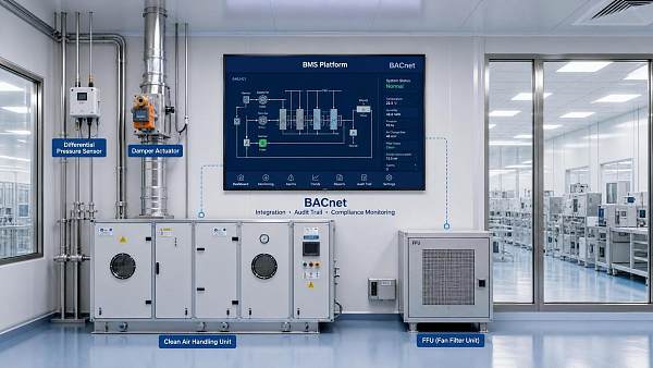 BMS Platforms for Cleanrooms: BACnet Integration, Audit Trails, and Compliance Needs