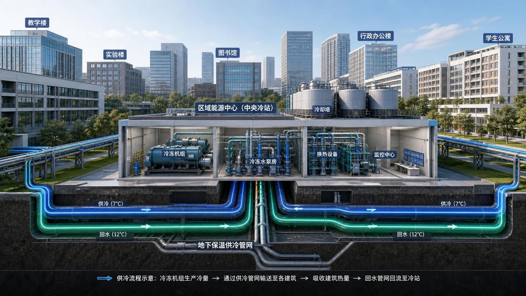 District Cooling Network Explained: How It Works for Campuses and Urban Developments