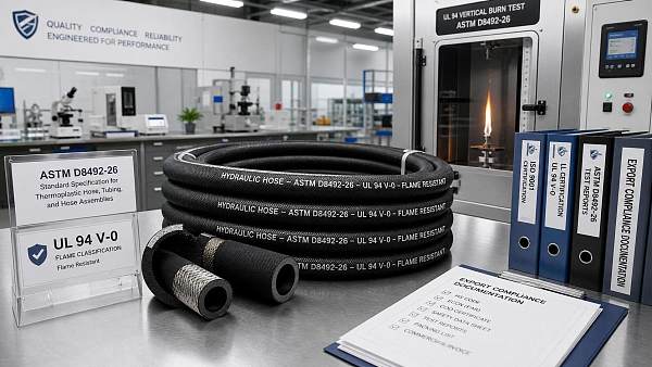 ASTM D8492-26 Takes Effect for Hydraulic Hoses