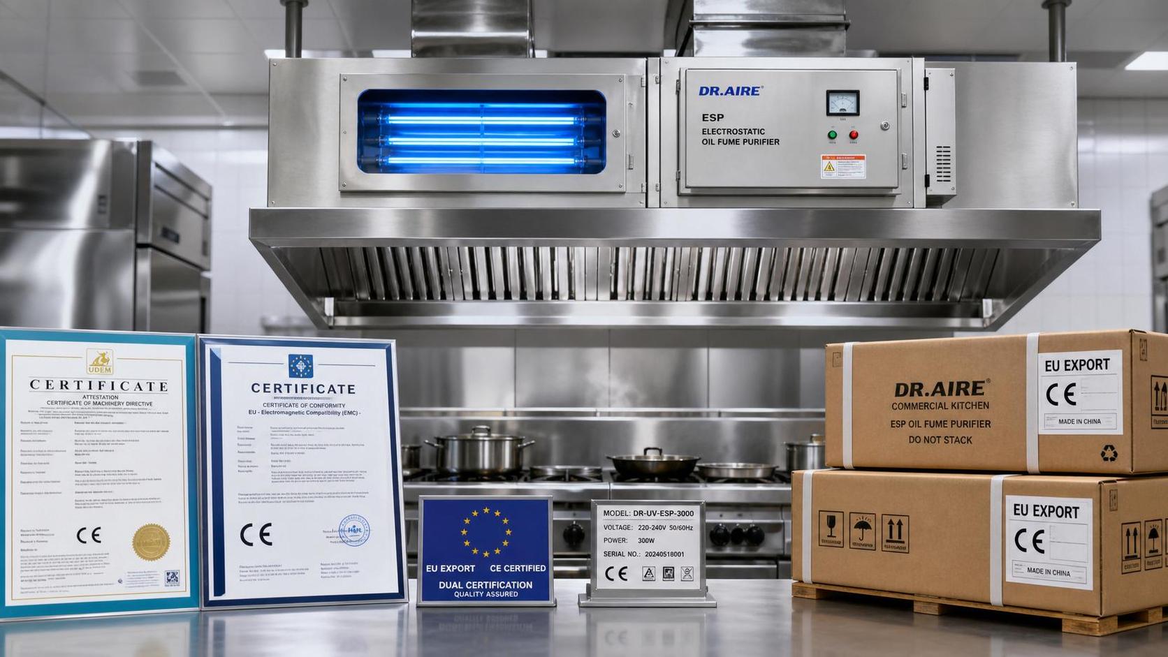 EU Requires NSF and UL Dual Certification for UV Hoods and ESP Exports