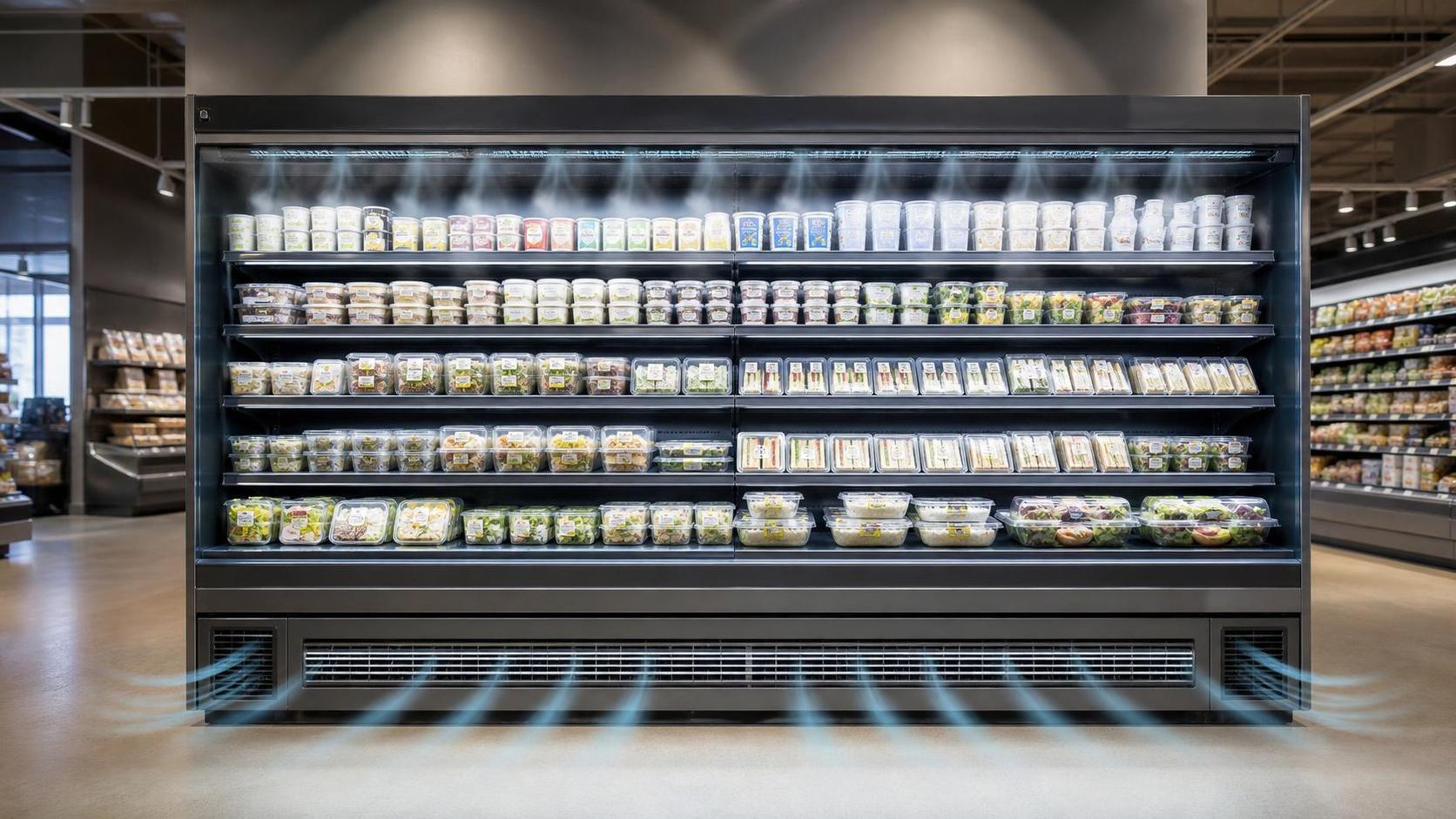 Air Curtain Refrigeration Airflow Design: What Prevents Product Warm-Up?