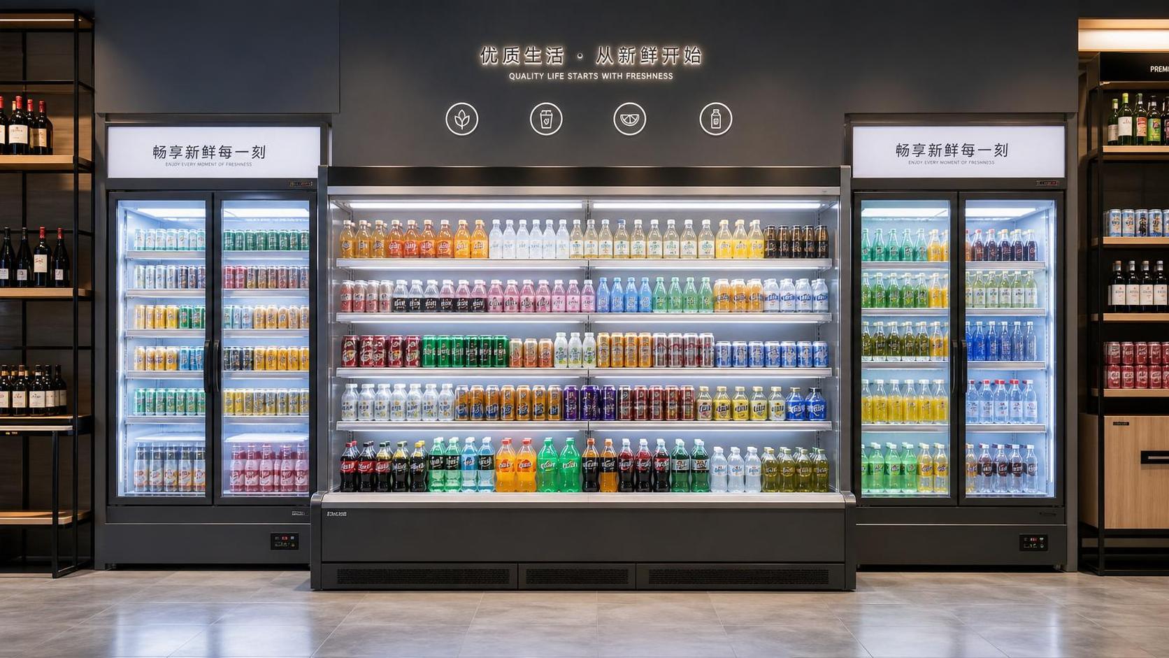Retail Display Refrigeration for Beverage Stores: Cost vs. Uptime