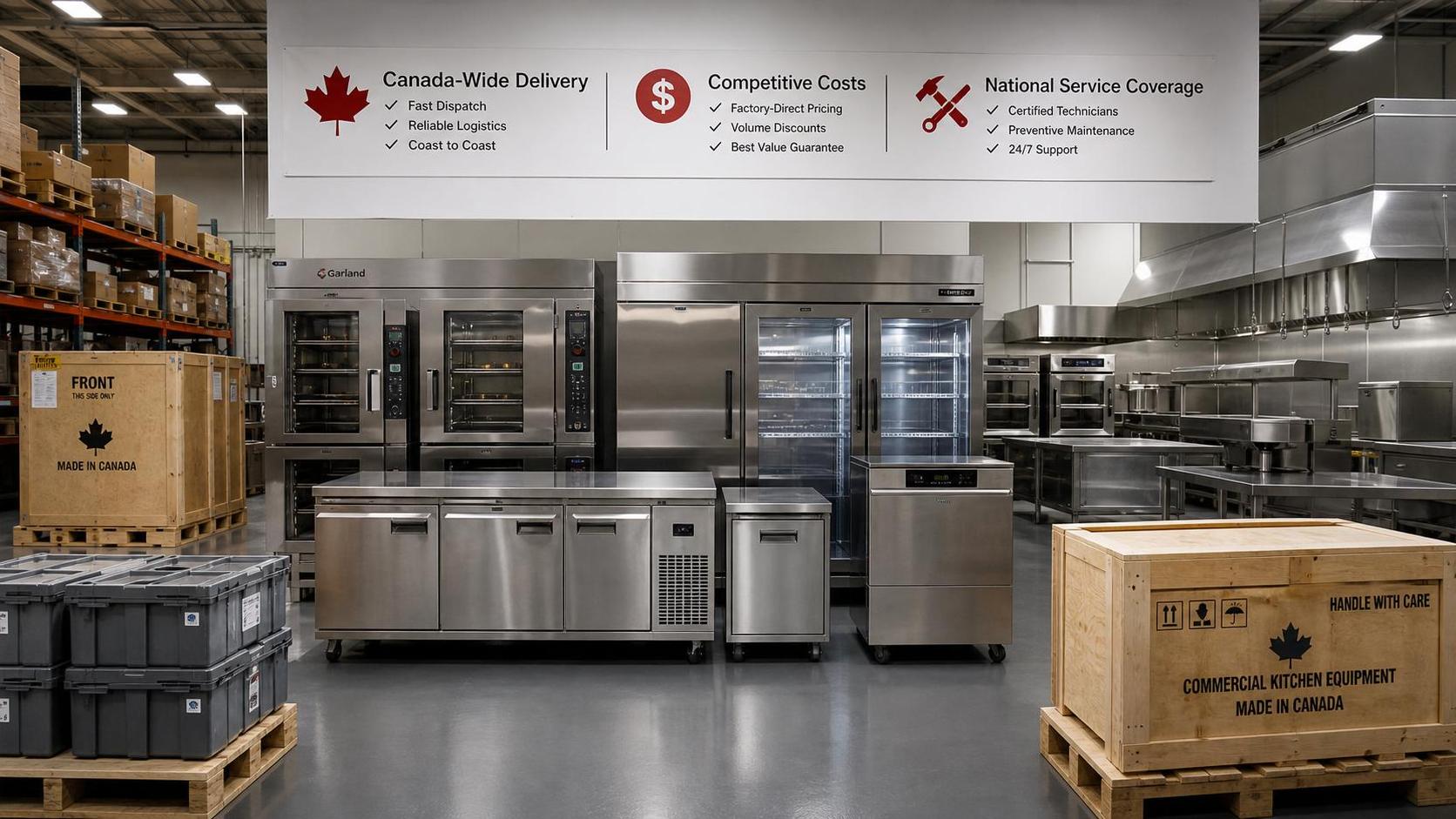Restaurant Equipment Distribution in Canada: Cost, Lead Time, and Service Coverage Compared