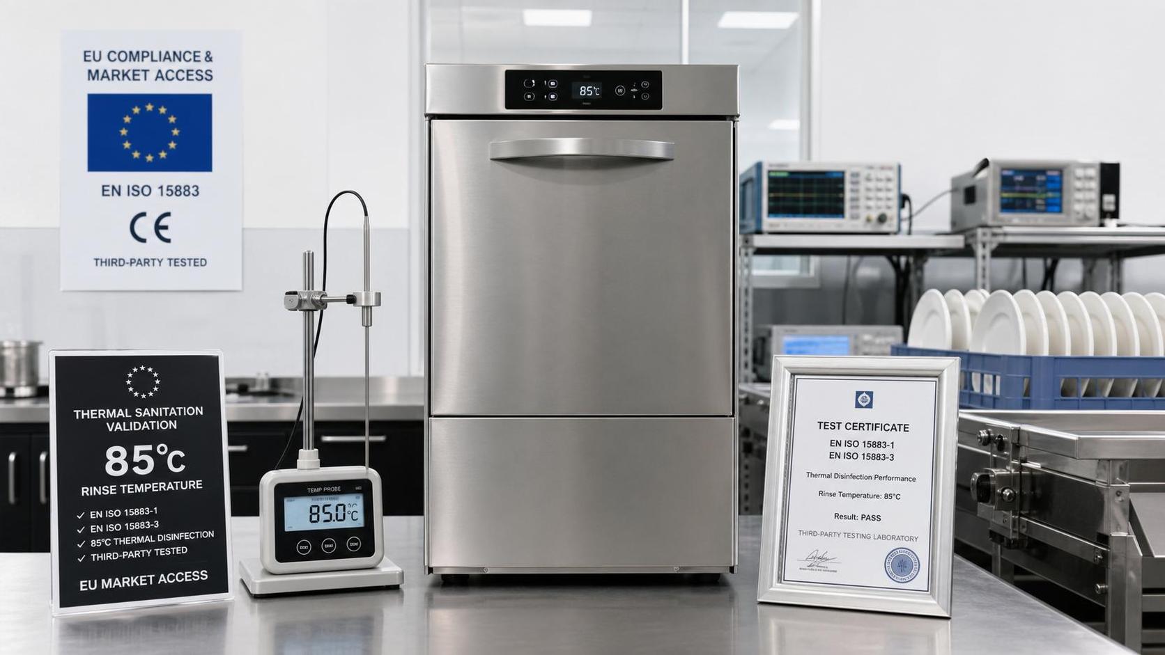 EU Requires 85°C Disinfection Validation for Commercial Dishwashers