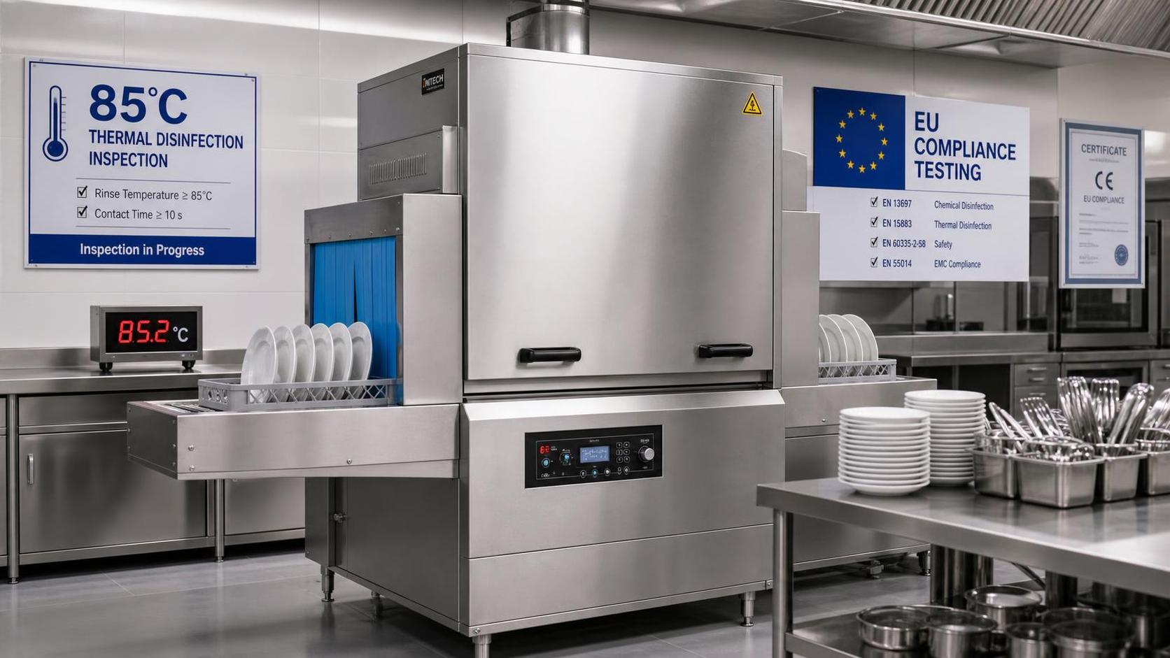 EU Sets 85°C Validation Rule for Commercial Dishwashers
