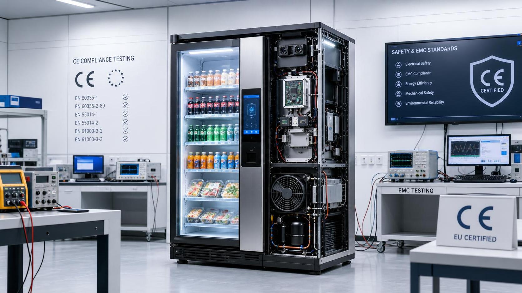 EU CE Rule Update Tightens Safety Path for AI Vending Fridges