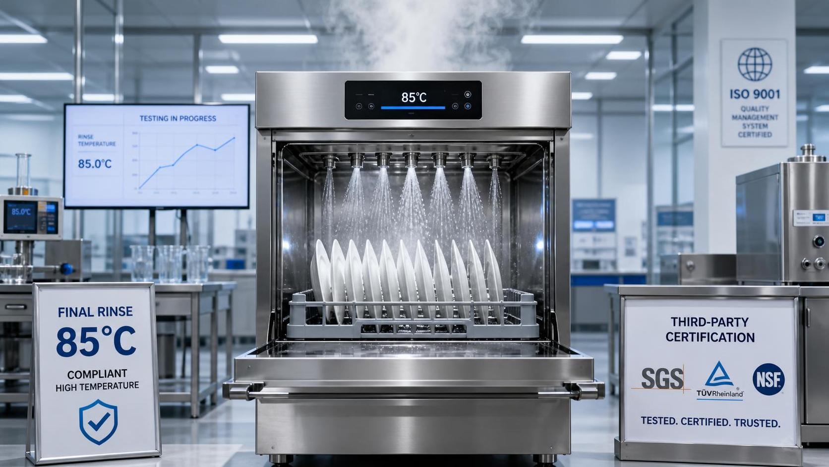 FDA Sets 85°C Final-Rinse Rule for Commercial Dishwashers