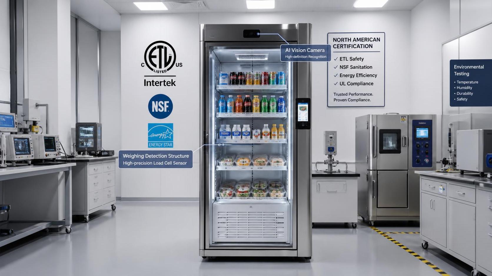 UL 197A Update Adds Mandatory Tests for AI Vending Fridges