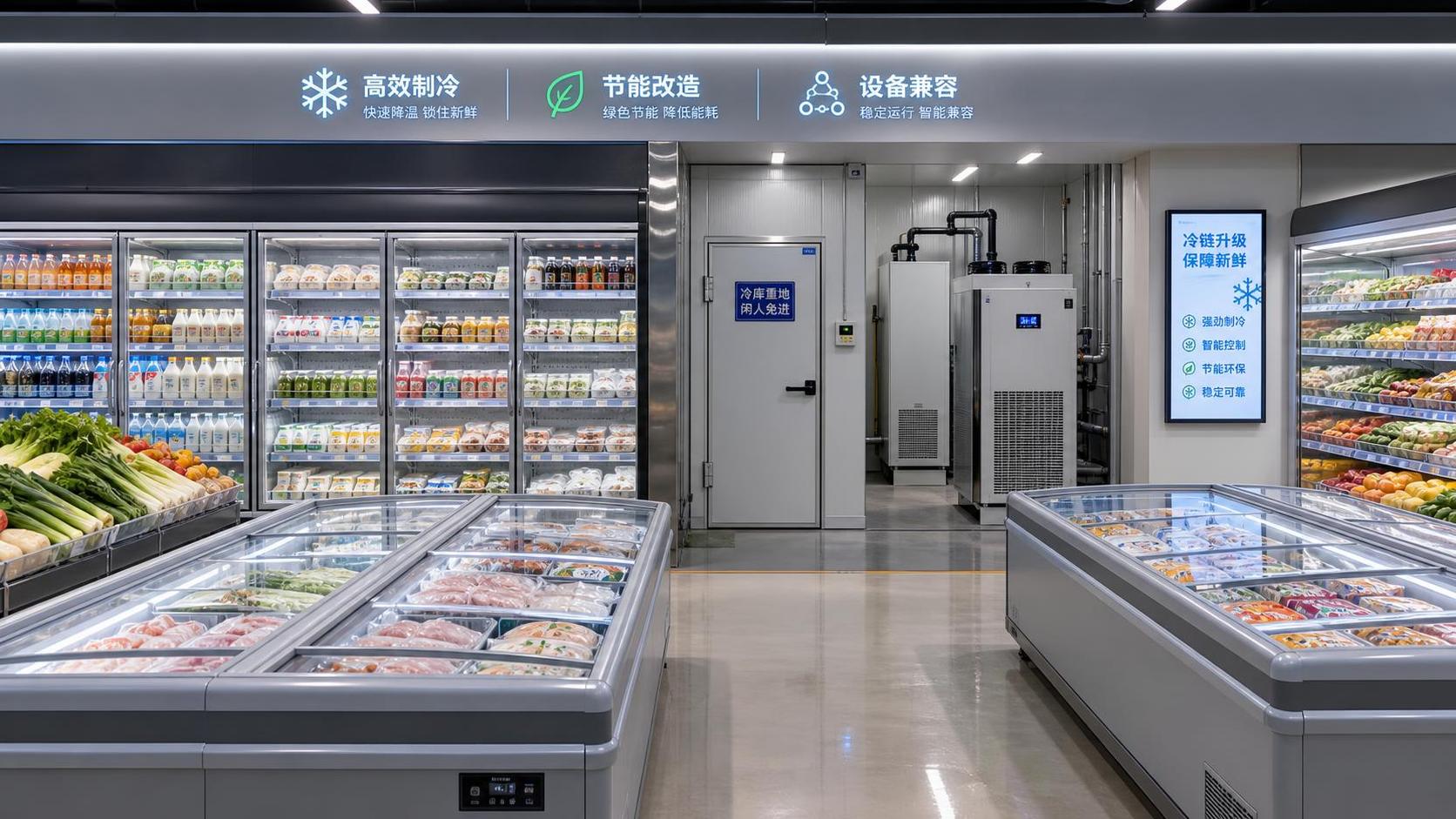 How to choose a supermarket refrigeration equipment distributor for store upgrades