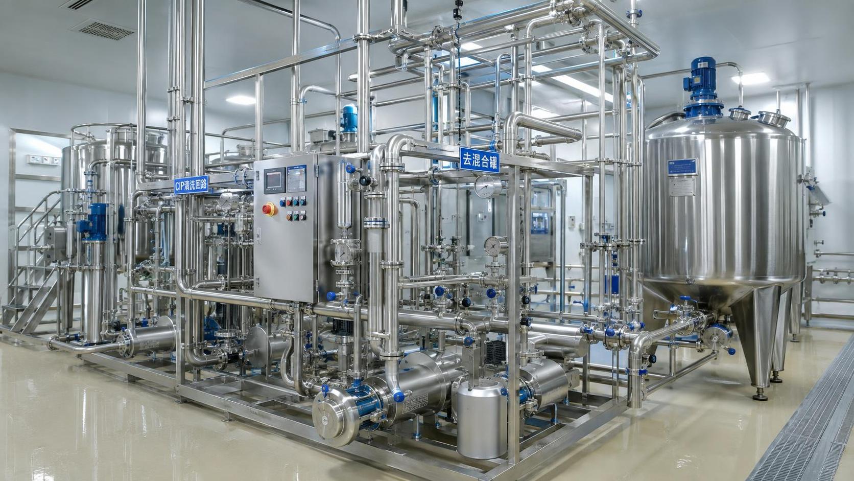 How to select sanitary fluid handling systems for hygienic food processing