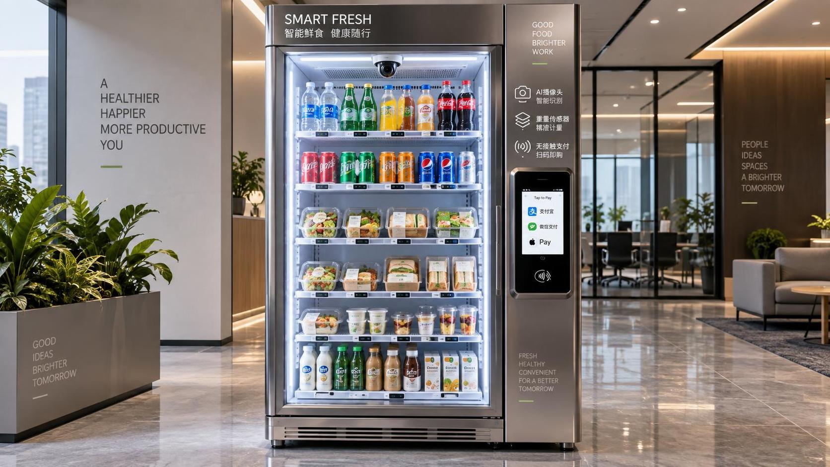 What drives AI vending fridges price beyond the cabinet itself?