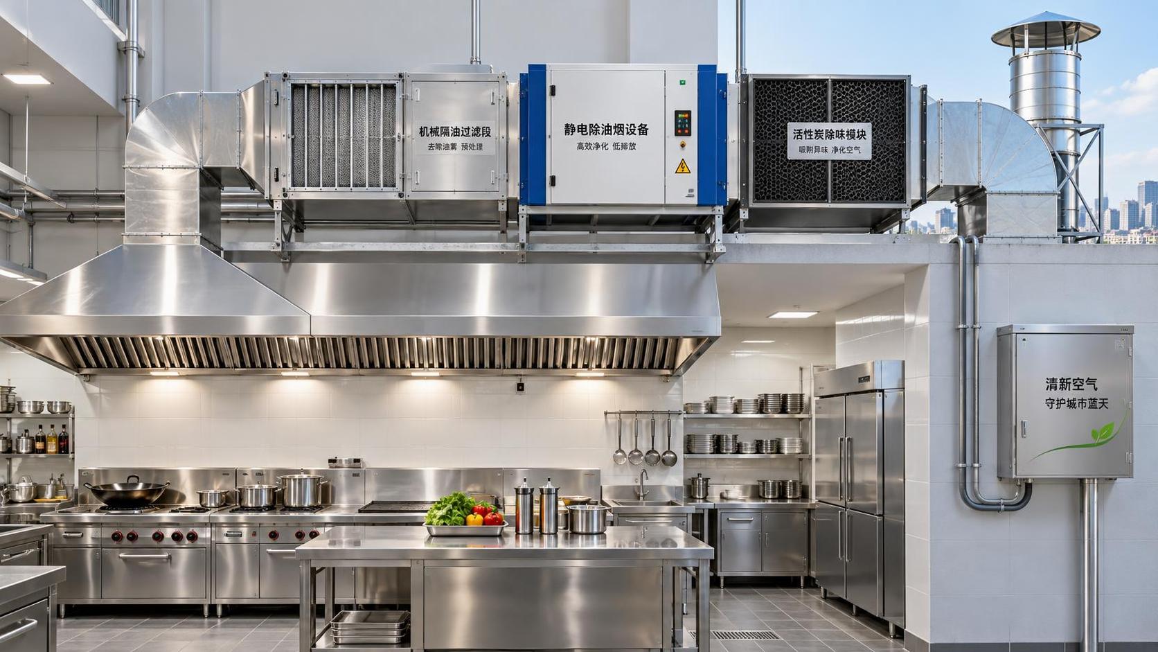 How to choose kitchen exhaust treatment for smoke and odor control