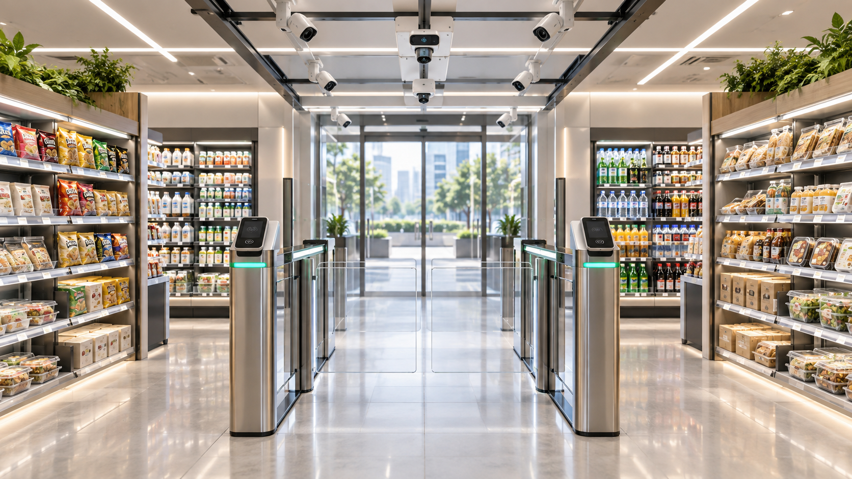 When does an AI-powered checkout fit a high-volume store?