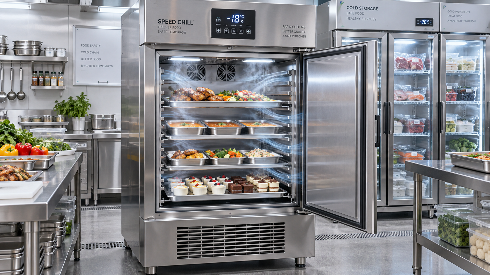 How Does Blast Chilling Differ From Freezing for Food Preservation?