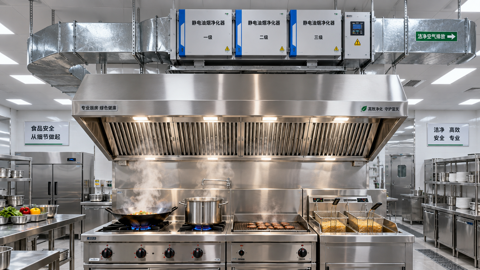 How to choose kitchen air pollution control systems for grease smoke