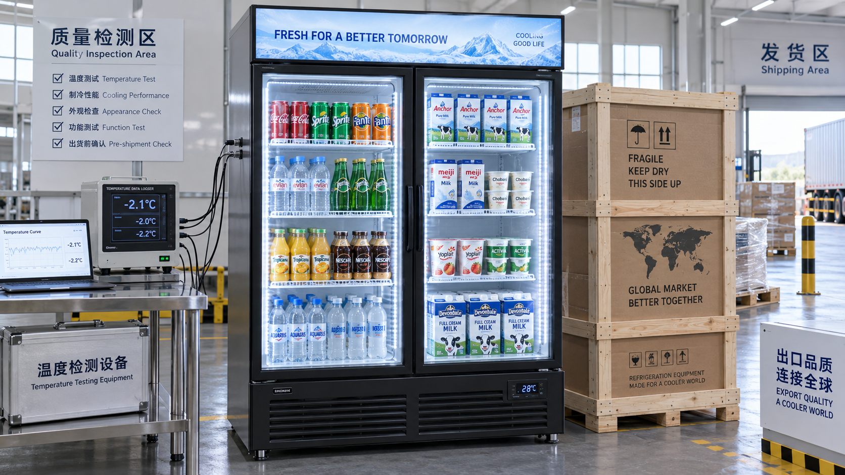 What to verify before choosing a glass door display refrigerators exporter