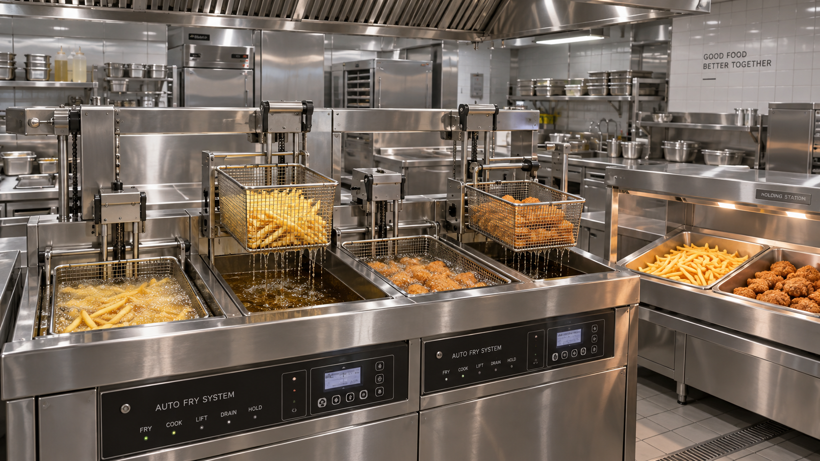 Can automated frying systems meet peak demand at chain restaurants?