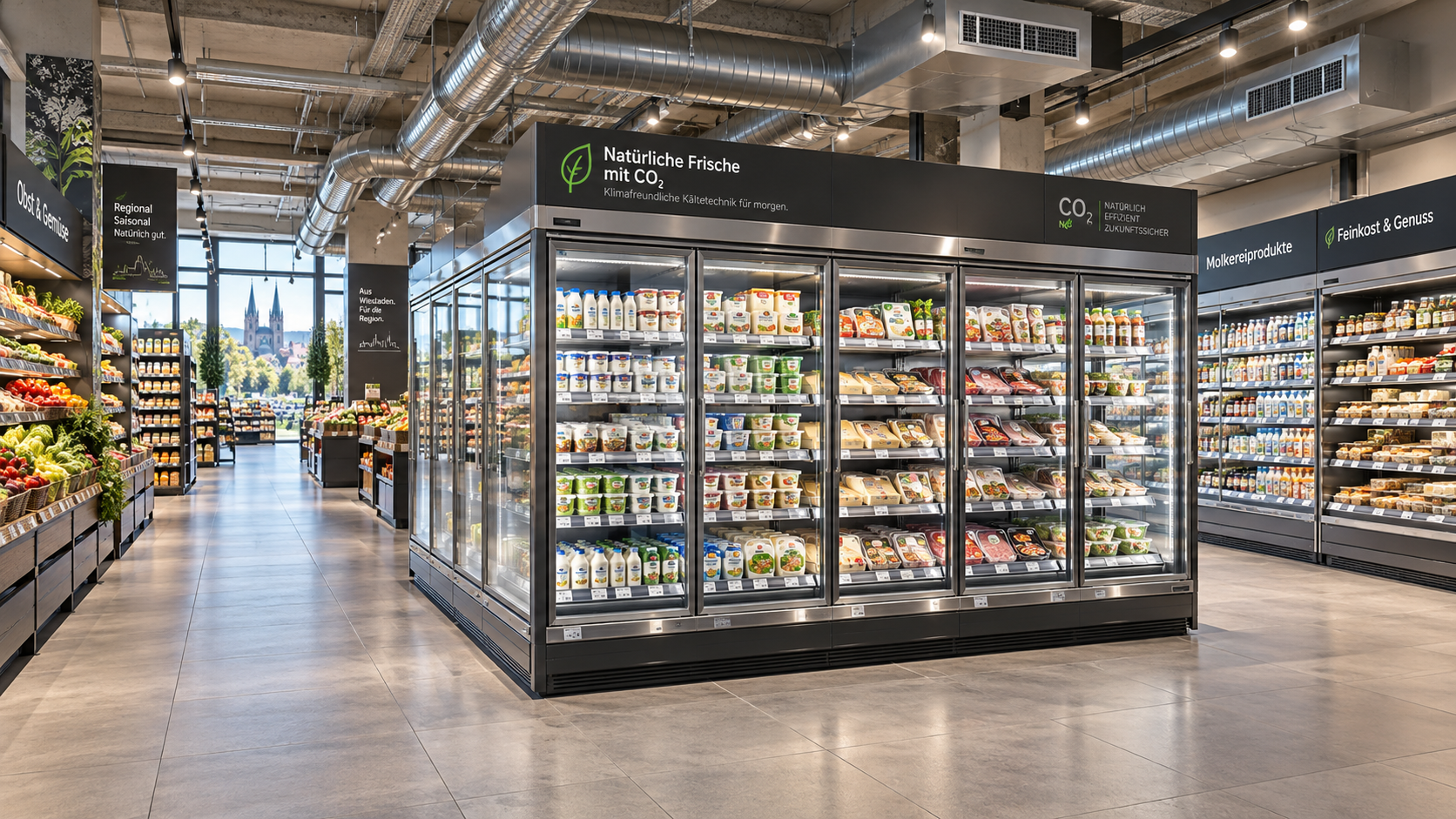 Wiesbaden Supermarket Reopens, Claiming All-CO2 Cooling and Heating First