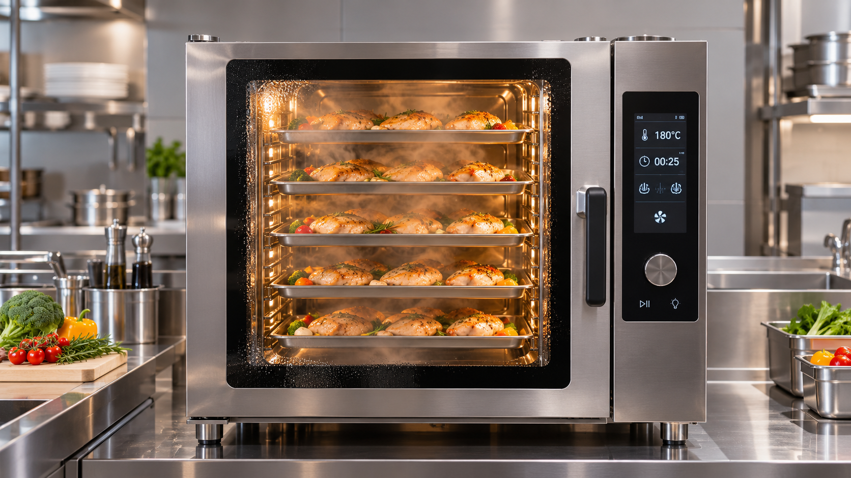 How steam cooking technology reduces moisture loss in combi ovens