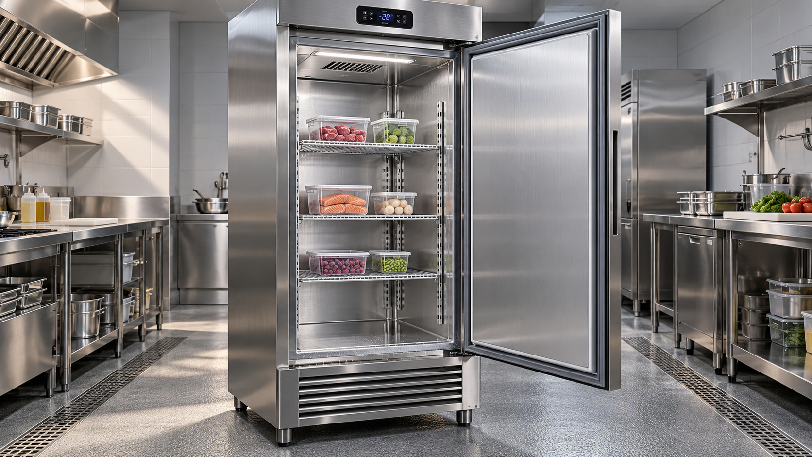 Is 304 stainless steel necessary for commercial deep freezers?